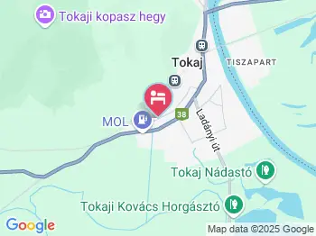 Csendes Apartman Tokaj a térképen