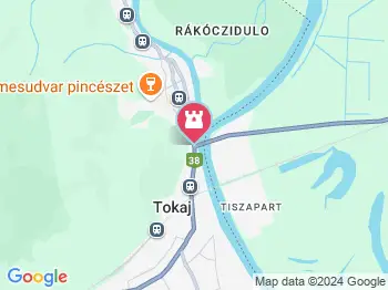 Finánc-dombi kilátó Tokaj a térképen
