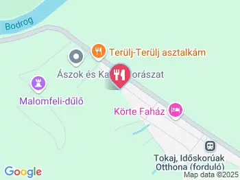 Gizella Pince Tokaj a térképen