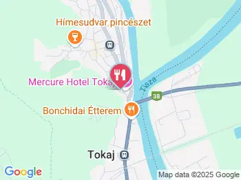 Halász Cukrászda Tokaj a térképen
