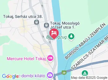 Hudák Apartman Tokaj a térképen