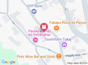 II. Rákóczi Ferenc-szobor Tokaj a térképen