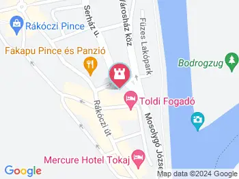 Kiss Albert emlékmű Tokaj a térképen