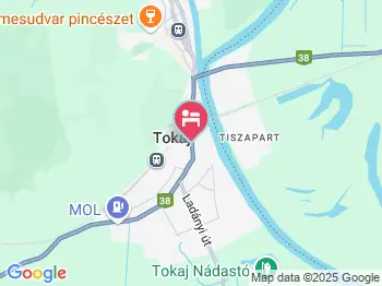 Lipták Vendégház Tokaj a térképen