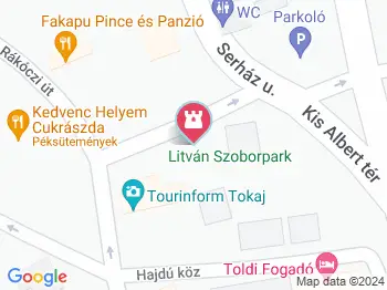 Litván szoborpark Tokaj a térképen