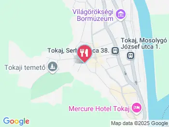 Rákóczi Pince és Udvarház Tokaj a térképen