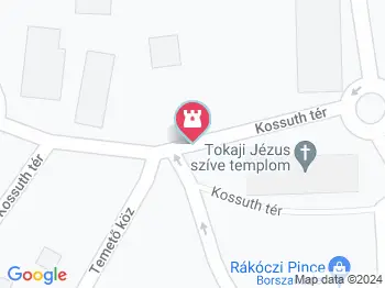 Szent István-szobor Tokaj a térképen