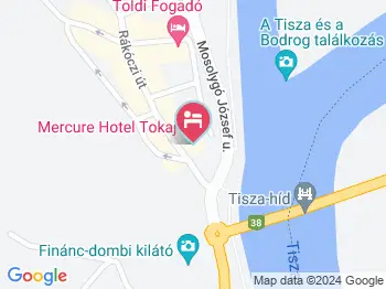 Mercure Tokaj Center Tokaj a térképen