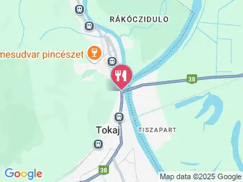 Tokaj Taverna Tokaj a térképen