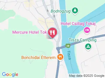 Vaskó Borpince Tokaj a térképen