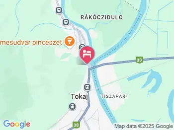 Vaskó Panzió Tokaj a térképen