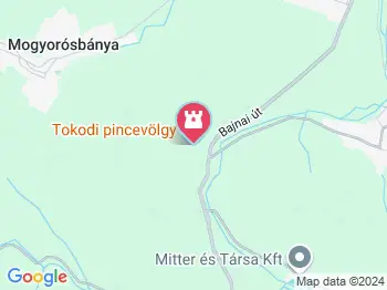 Tokodi pincesor Tokod a térképen