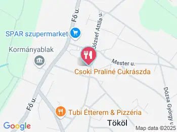 Csoki Praliné Cukrászda Tököl a térképen