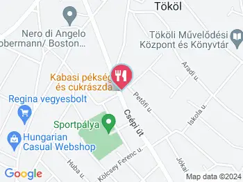 Kabasi Pékség & Cukrászda Tököl a térképen