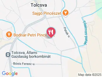 Fenyő Presszó Tolcsva a térképen