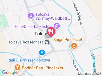 Napfény Fagylaltozó Tolcsva a térképen