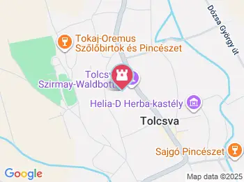 Szirmay-Waldbott-kastély 2 Tolcsva a térképen
