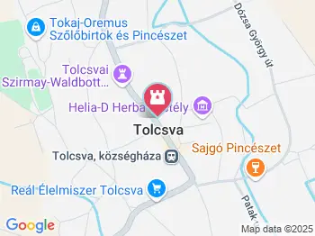 Tájház Tolcsva a térképen