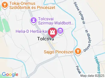 Tűzoltószertár Tolcsva a térképen