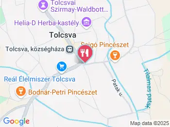 Várhegy Étterem Tolcsva a térképen