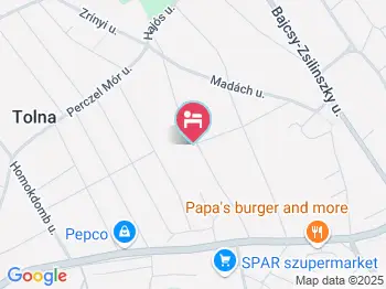 Thelena Apartman Tolna a térképen
