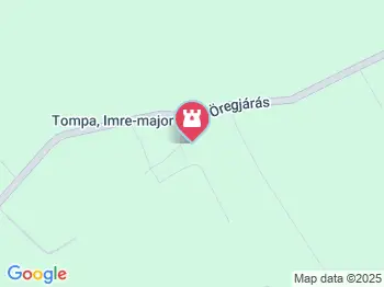 Redl-Nyéki-Podmaniczky Kastély Tompa a térképen