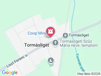 Bauer-kastély Tormásliget a térképen
