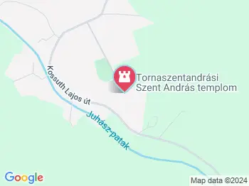 Szent András plébániatemplom Tornaszentandrás a térképen