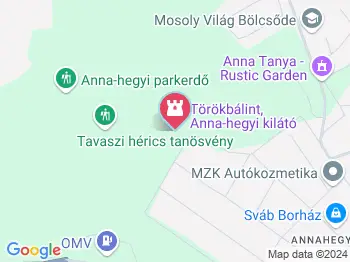Anna-hegyi kilátó Törökbálint a térképen