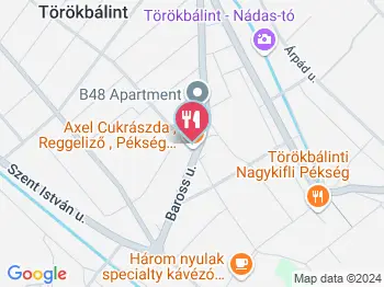 Axel Cukrászda, Reggeliző, Pékség, Fagyizó & Pizzéria Törökbálint a térképen