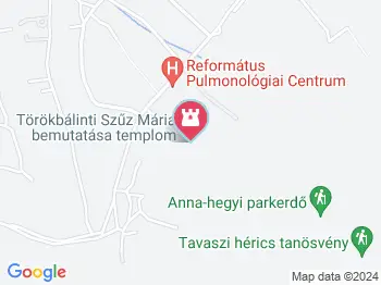 Szűz Mária bemutatása templom Törökbálint a térképen