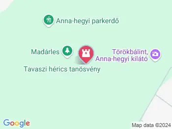 Tavaszi Hérics tanösvény Törökbálint a térképen