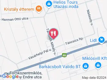 Lángossütő Büfé Törökszentmiklós a térképen