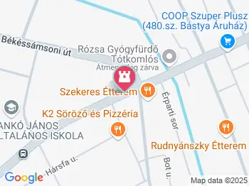 Rózsa Fürdő Tótkomlós a térképen