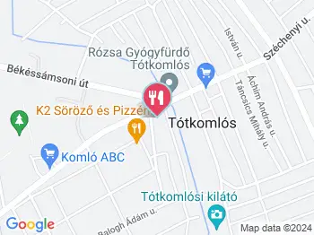 Szekeres Étterem Tótkomlós a térképen