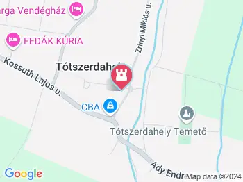 A Mura-menti horvátok története és néprajza Tótszerdahely a térképen