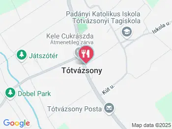 Kiskakas Vendéglő Tótvázsony a térképen