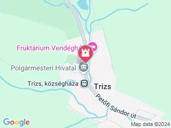 Trizsi Református Egyházközség temploma Trizs a térképen