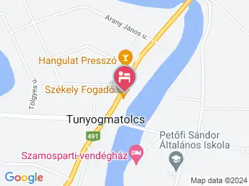 Székely Fogadó Tunyogmatolcs a térképen
