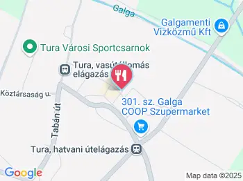 Demény Étterem Tura a térképen