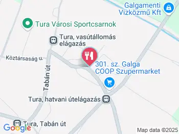 Fortuna Büfé Tura a térképen