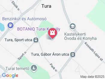 Schossberger-kastély Tura a térképen