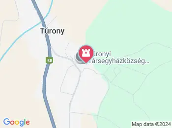 Túrony Árpád-kori temploma Túrony a térképen