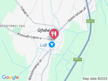 Suga Vendéglő Újfehértó a térképen