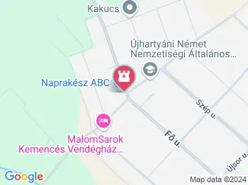 A betelepülők hajója Újhartyán a térképen