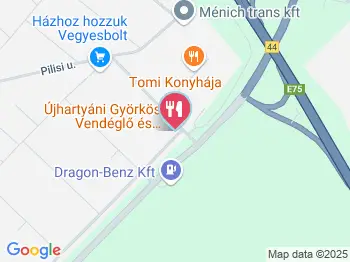 Újhartyáni Györkös Vendéglő & Lakodalmas Ház Újhartyán a térképen