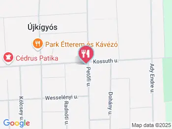 Gazdakör Újkígyós a térképen