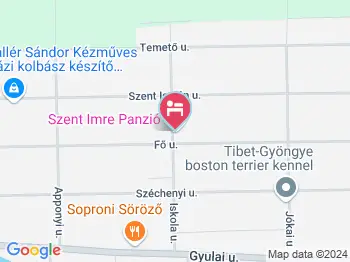 Szent Imre Panzió Újkígyós a térképen