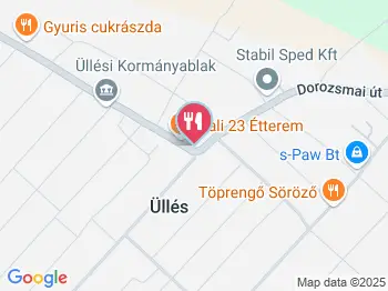 Bali 23 Étterem Üllés a térképen