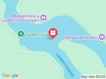 Lázbérci víztározó Uppony a térképen